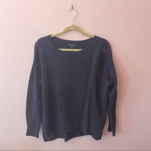 American Eagle Knit Sweater Navy Blue